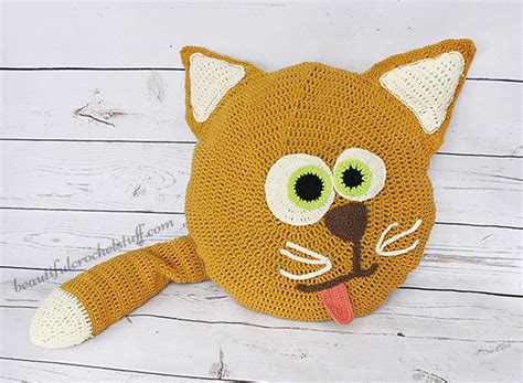 Free Crochet Cat Pillow Pattern Beautiful Crochet Stuff
