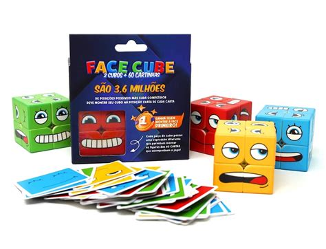 Jogo Face Cube 2 Cubos 60 Cartas Educamente