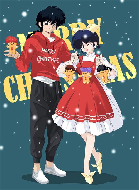 Merry Christmas From Ranma And Akane Artists Kopako Rranma