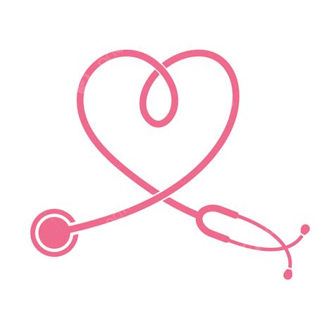Heart Shaped Stethoscope Stethoscope Heart Medical Png And Vector