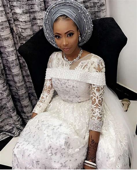 Nigerian Simple Wedding Gown
