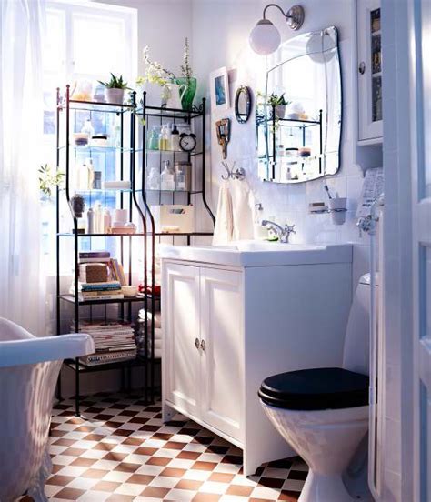 The bathroom furniture and accessories were chosen to make enough space for two to get ready each day: IKEA Bathroom Design Ideas 2012 | DigsDigs