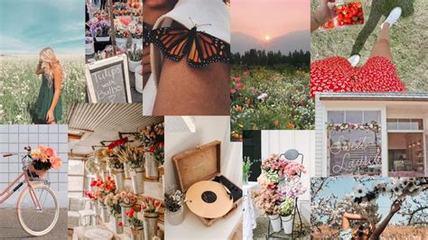 Spring Aesthetic Collage Wallpaper In 2021 Spring