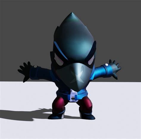 Red, yellow, green and blue. Crow - Brawl Stars 3D print model | CGTrader