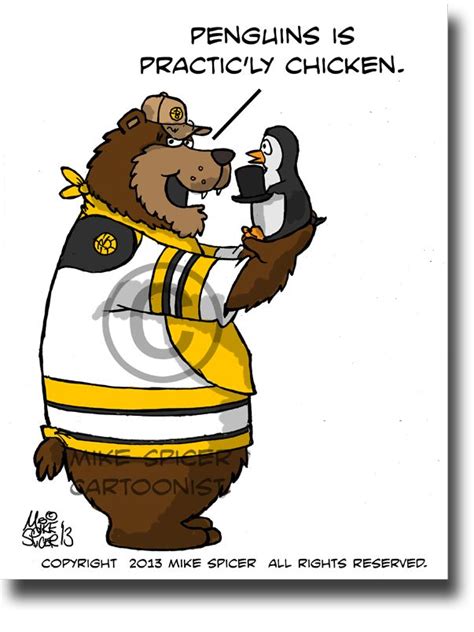 The Big Bad Bear Loves Tasty Penguins Hockey Hockey Humor Bruins Hockey