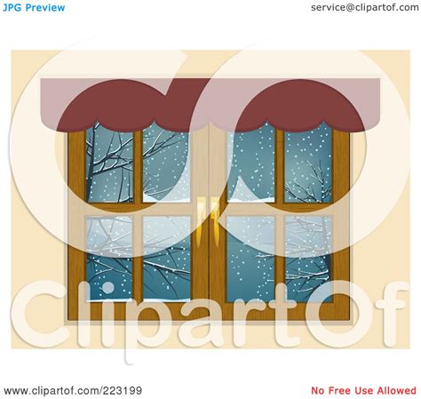 Royalty Free Rf Clipart Illustration Of Wooden Window Panes With A