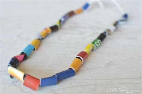 Free Kids Crafts Diy Kids Necklace Our Thrifty Ideas