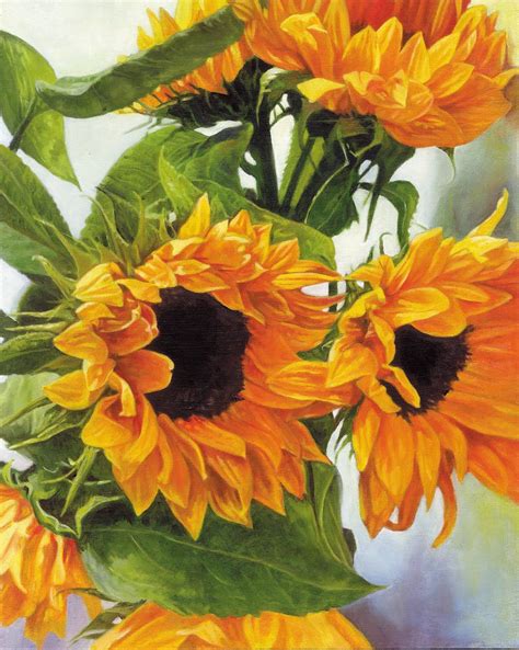 Sunflower Oil Painting At Explore Collection Of