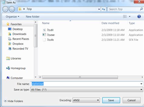 7 Zip How To List Contents Of A Folder And Subfolder Of