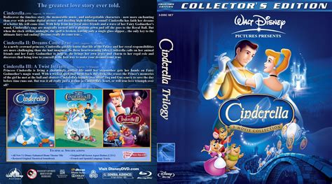 Cinderella Trilogy 1950 2006 R1 Custom Blu Ray Cover Dvd Covers And Labels