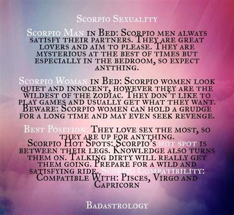 Scorpio Sexuality Scorpio Men Zodiac Facts Scorpio Woman