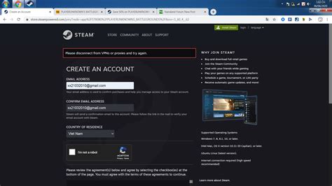 Help I Cant Create Steam Account Gaming Nigeria