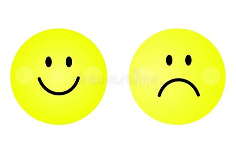 Happy And Sad Face Stock Vector Illustration Of Face 201842787