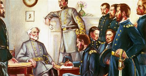 It was where the confederate army leader robert e. Appomattox Court House Surrender Painting at ...