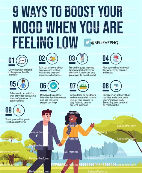 Ways To Boost Your Mood When You Are Feeling Low Believeperform
