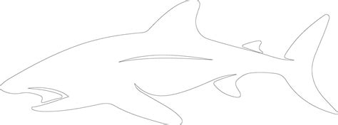 Nurse Shark Outline Silhouette 38493683 Vector Art At Vecteezy