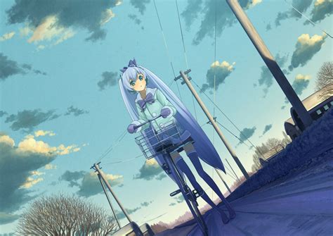 Wallpaper Sunlight Anime Girls Sky Vehicle Blue Vocaloid