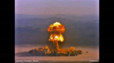 Operation Plumbbob Priscilla Atomic Bomb Test 原子爆弾核実験 Youtube
