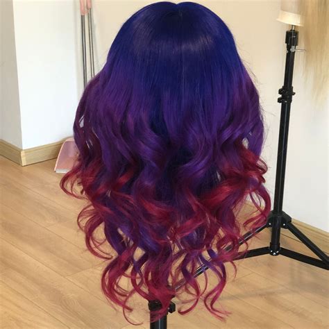 30 Best Photos Red Blue Ombre Hair Nownowpolka Stay In Fashion And