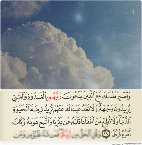 Afterlife quotes from the quran in 2020 afterlife quotes online quran quran quotes. Contain Thyself in Patience (Quran 18-28; Surat al-Kahf) - Islamic Quotes About Patience (Sabr ...