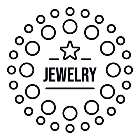 Star Jewelry Logo Outline Style 15208837 Vector Art At Vecteezy