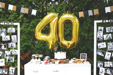 Celebrate in Style 40th birthday decor ideas with These Creative and