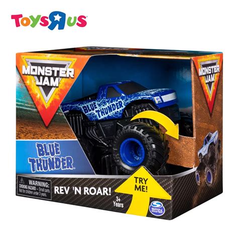Monster Jam 143 Rev And Roar Trucks Blue Thunder Toys R Us