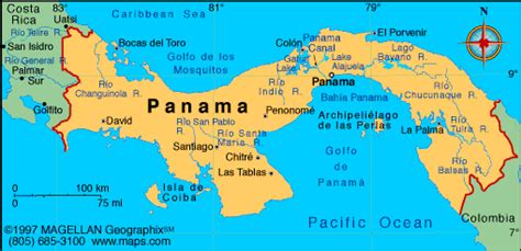 Kaart Van Panama Vogels