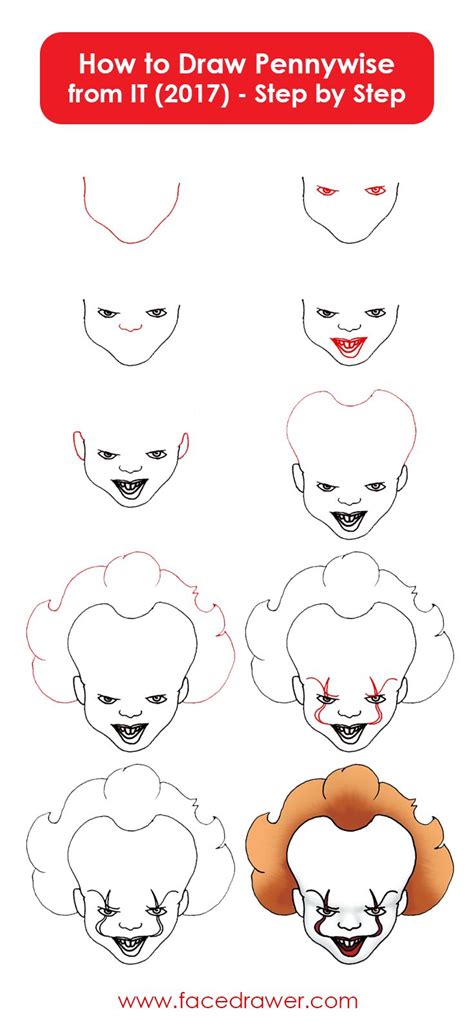 Pennywise Drawing Lesson Learn How To Draw The Dancing Clown Easy