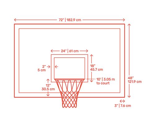 Basketball Dimensions And Drawings Dimensionsguide