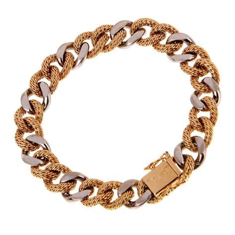 Piaget Diamond Yellow Gold Chain Bracelet For Sale Free Shipping At