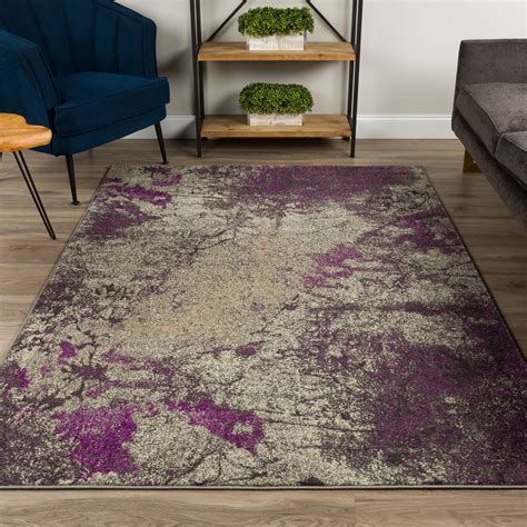 Natures Abstract Area Rug Purple 10 X 13 Addison Rugs