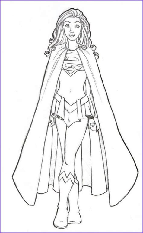 Free printable supergirl coloring pages for kids. 9 Cool Female Superhero Coloring Pages Photos | Superhero ...
