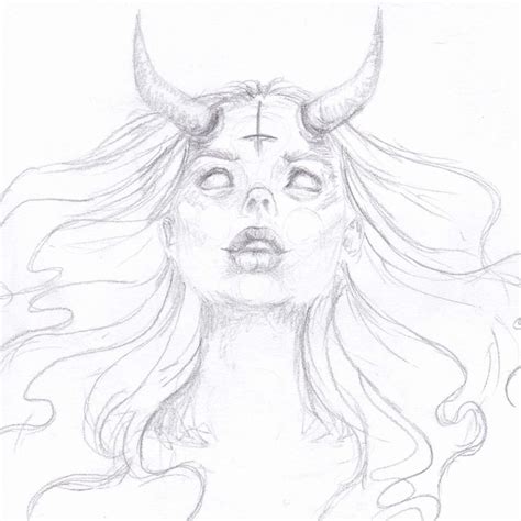 Female Demon Drawing
