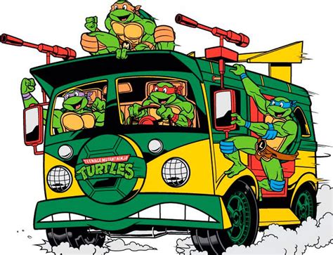 Ninja Turtle Van Tmnt Ninja Turtles Ninja Turtles Birthday Party
