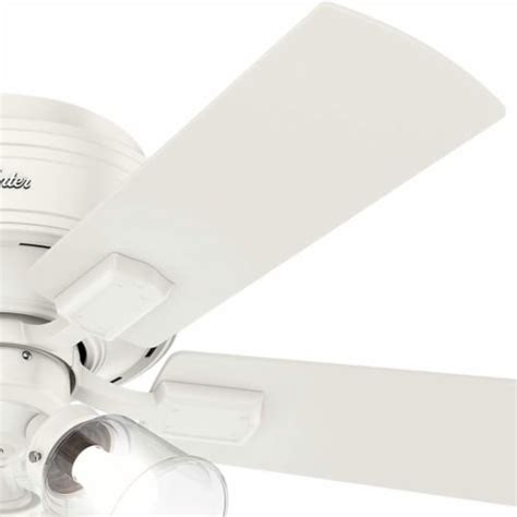 Hunter Crestfield 42 Low Profile Ceiling Fan W Led Light And Pull Chain White 1 Piece Kroger