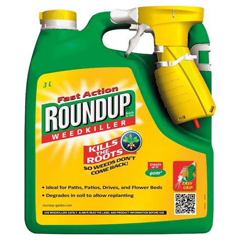 Roundup Fast Action Ready To Use Weed Killer 3l Departments Diy At Bandq