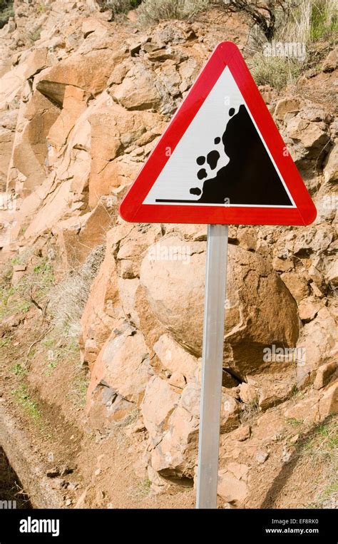 Falling Rock Rocks Road Sign Signs Roadsign Roadsigns Rolling Stone