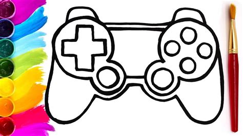 How To Draw Gamepad Console Controller Coloring Book For