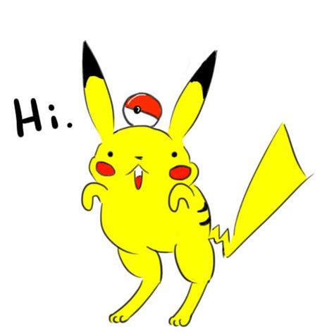Pikachu Hi By Konisama On Deviantart