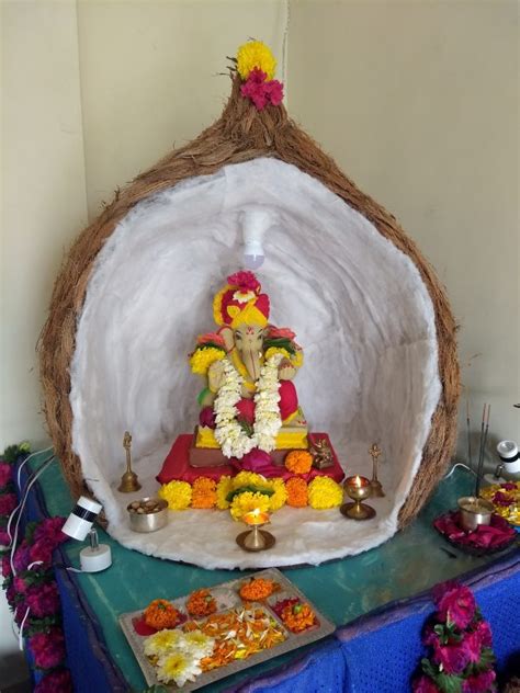 Ganpati Decoration Ideas 2021: Flowers & Thermocol Theme for Home