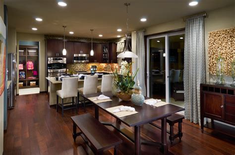 Sync up your dining room style with these full dining room sets from star furniture. Ryland Model Homes - Traditional - Dining Room - denver ...