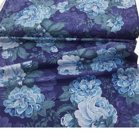 Premium Cotton Fabric Large Blue Flower Design Joann Fabric