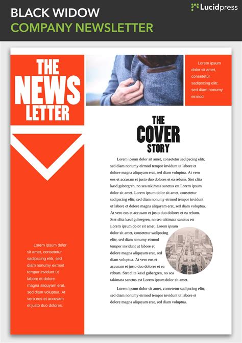 Layout Newsletter Design Template Free Download