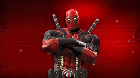 Deadpool Standing With A Sht Pose