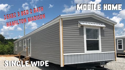 Mobile Home 16x82 3 Bed 2 Bath Hamilton Madison Single Wide Mobile Home Masters Youtube