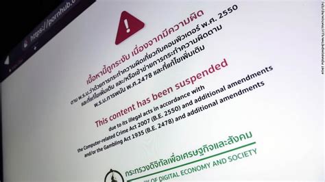Thailands Online Porn Ban Sparks Backlash Cnn