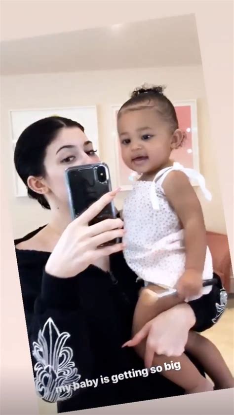 Stormi Webster Uses Makeup Brush On Mom Kylie Jenner Us Weekly