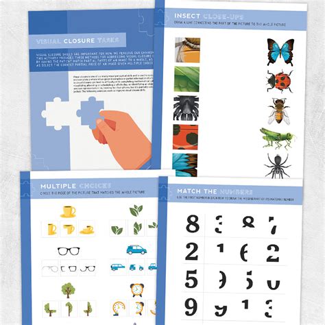 Visual Closure Tasks Adult And Pediatric Printable Resources For