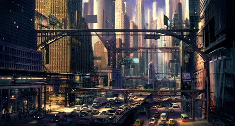 Metropolis Futuristic City Concept Art